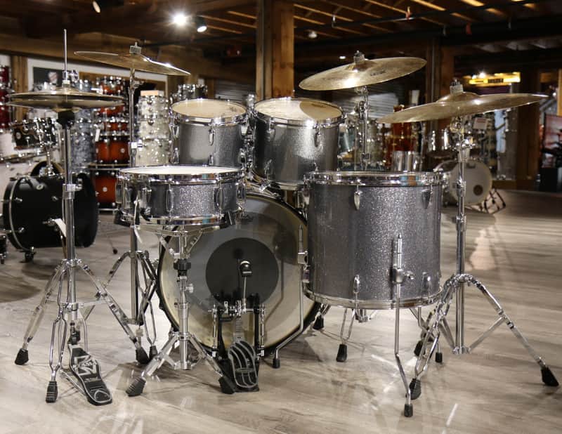 Used Tama Imperialstar 5pc Drum Set Silver Sparkle w/Hardware | Reverb