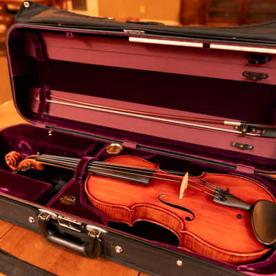 Beautiful 1924 Handcrafted 16" Viola by Jacob Lundh + Bow (with Appraisals) image 20