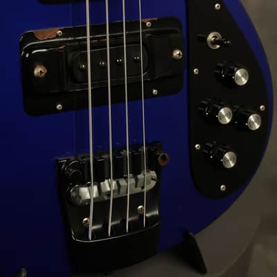 1988 Rickenbacker 4003 Bass BT Midnight Blue w/BLACK hardware + binding! image 4