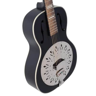 Recording King 6 String Resonator Guitar, Right, Matte Black (RPH-R2-MBK) image 3