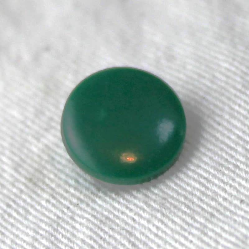 Bandoneon Button Accordion Part - True Green Pearl Bass Flat Button 13.6mm x 6mm image 1