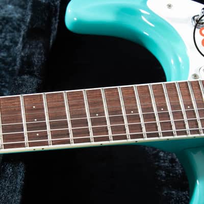 2000s Mosrite Ventures Model Super Custom ’65 Surf Green OHSC image 5