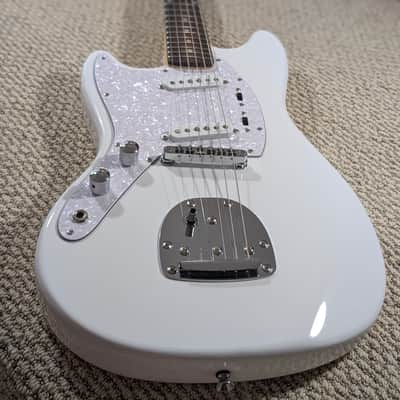 Harley Benton MS-60LH Left Hand Lefty Mustang Style Guitar Vintage White image 2