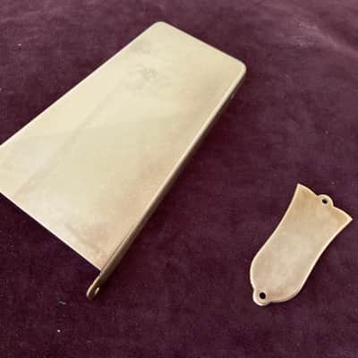 Gibson-NOS Maestro Tremolo cover plate, Raw Brass Blank image 4