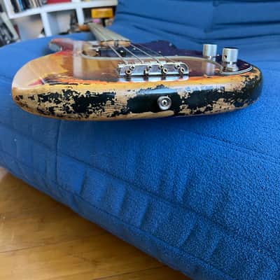 1974 Fender Precision Bass Sunburst Rosewood Board image 19