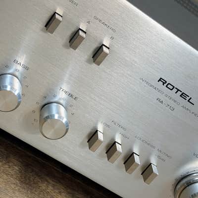 Rotel RA-713 Stereo Amplifier/ Fully Serviced and Tested/ Re-Capped/ Excellent Condition/ Free Shipping image 12