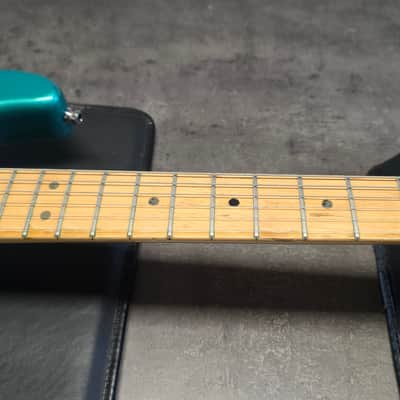 Fender 40th Anniversary American Standard Stratocaster 1993-1994 RARE Custom Color Limited Special Edition FSR CARIBBEAN MIST Time Capsule CASE QUEEN Aqua Marine Ocean Blue Green Turqoise USA Strat Vintage 90s Guitar image 23