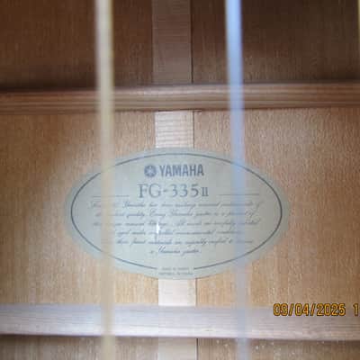 Yamaha FG-335 mid 80's - blonde image 12