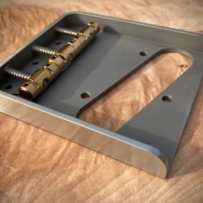 Van Dyke-Harms Traditional Telecaster Bridge and Compensated Saddle Set 2023 - Stainless Steel image 2