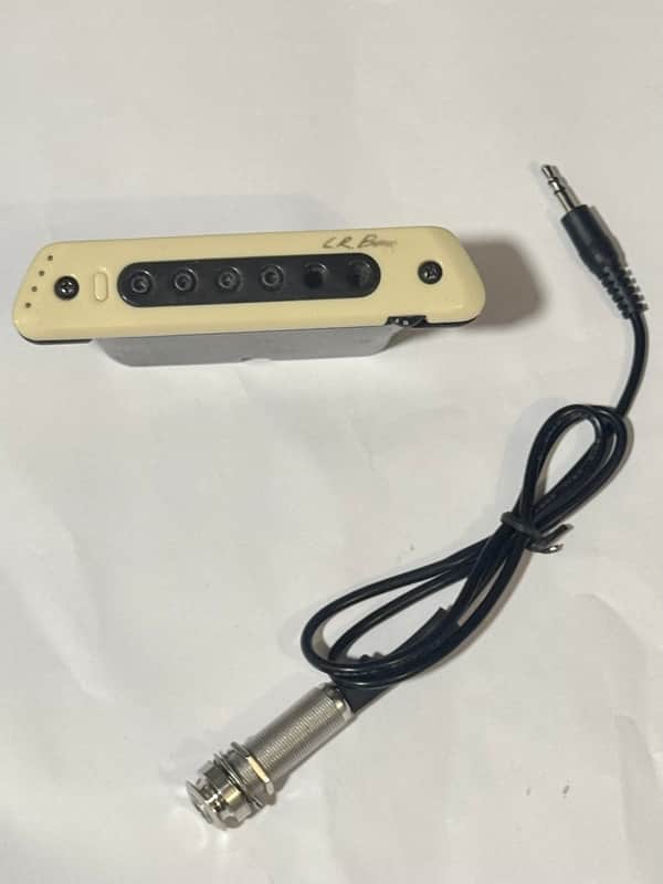 LR Baggs M80 Acoustic Guitar Soundhole Pickup - White image 1