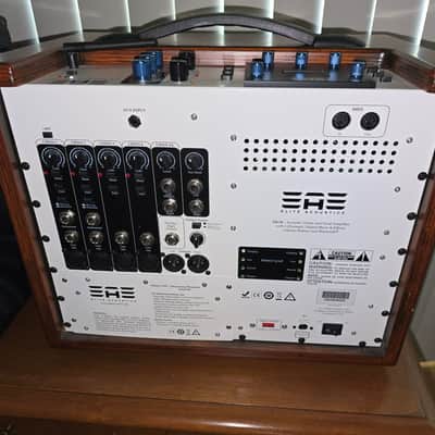 Elite Acoustics  EAE D6-58 120W Acoustic Amplifier with LFP Battery and Bluetooth - WOOD image 4