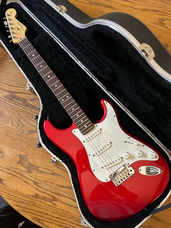 Fender American Series Stratocaster with Rosewood Fretboard 2003 - Chrome Red image 1