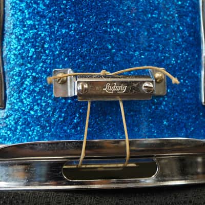 Vintage 1966 Ludwig USA Jazz Fest 5x14" Maple Snare Drum - Blue Sparkle image 13