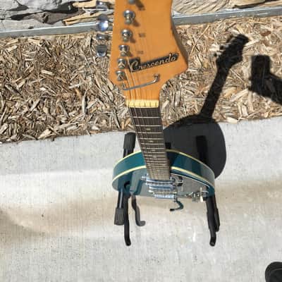 Teisco Crescendo 1960's Blue/Sparkle Teardrop Vintage - Rare image 5