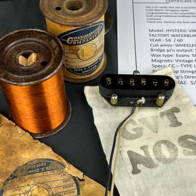 General Vintage Tone  NOS For Esquire®️ Tele ®️ Bridge Pickup Hand wound 58 / 60 magnet wire Wheleer Heavy Formvar Hysteric Vintage Collector’s  NOS Nos image 2