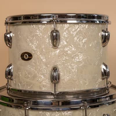 1960s Slingerland Modern Solo White Marine Pearl Drum Set image 13