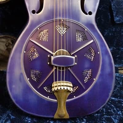 National Reso-Phonic NRP Barnyard Denim BLUE Steel Bodied 14 Fret 2023 - IN STOCK NOW! image 3