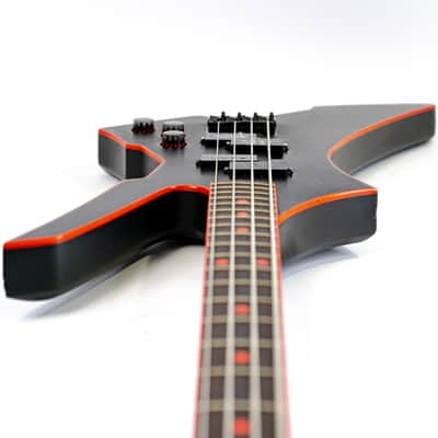 1985 Takamine GB400 Electric Bass - MIJ - Black & Red - RARE image 10