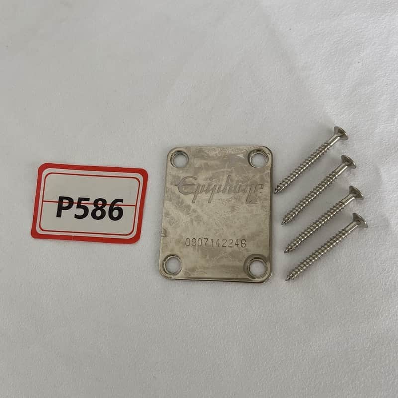 Epiphone Guitar Neck Plate with Mounting Screws image 1
