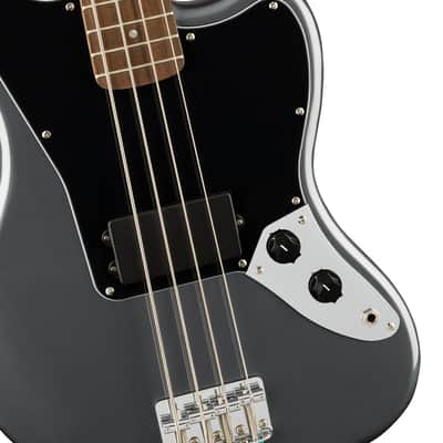 Fender Squier Affinity Series Jaguar Bass in Charcoal Frost Metallic image 3