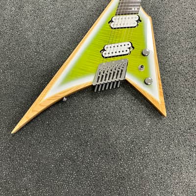 Ormsby Metal V Headless 7-string Pine Lime - Run16 image 3