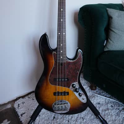Lakland Skyline Joe Osborn Jazz Bass 4-String - Three Tone Sunburst image 1