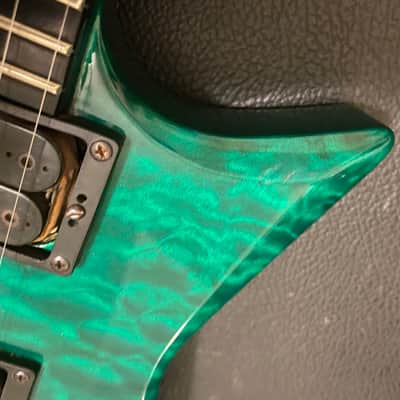 Carvin X220 USA 1992 - Green Flame Top image 4