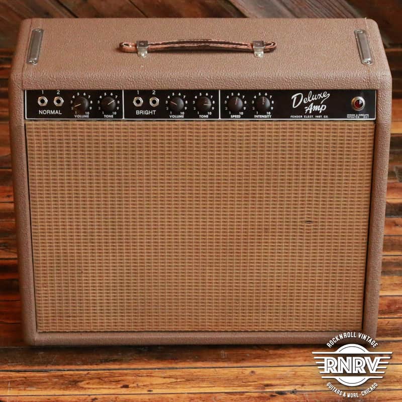 1961 Fender Deluxe 6G3 Brown 20-Watt 1x12 Combo Amplifier - Very Good