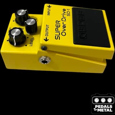 Boss SD-1 Super OverDrive (Silver Label) 1997 - Present - Yellow - X18722 image 4