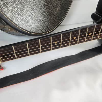 Framus 5/3 1950s 60s - Camping Stencil Black Vintage Acoustic 00 Parlor Guitar image 11