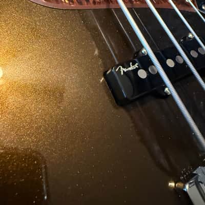Fender American Ultra Jazz Bass with Maple Fretboard 2019 - Present - Texas Tea image 11