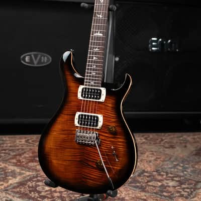 PRS SE Custom 24 Electric Guitar - Black Gold Sunburst with Gig Bag image 13