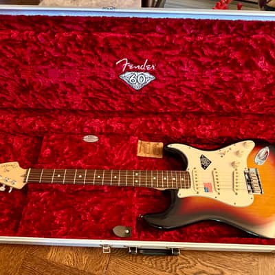 Fender American Stratocaster 60th Anniversary Diamond Edition 2006 Sunburst TIME CAPSULE UNPLAYED! USA Limited Edition Strat Guitar image 12