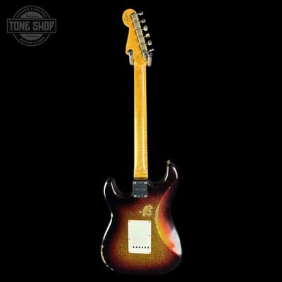 Fender Custom Shop 1963 Stratocaster Relic 3 Tone Sunburst Sparkle w/case TSLTD7OF10 image 8