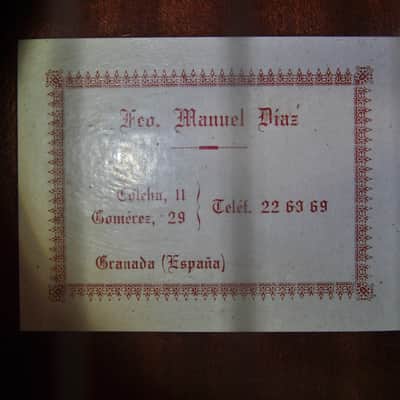 Francisco Manuel Diaz Classic guitar image 7