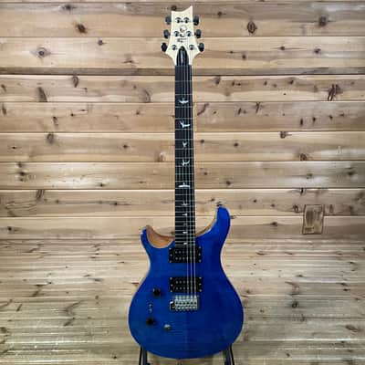 PRS SE Custom 24-08 Left-Handed Electric Guitar - Faded Blue image 2