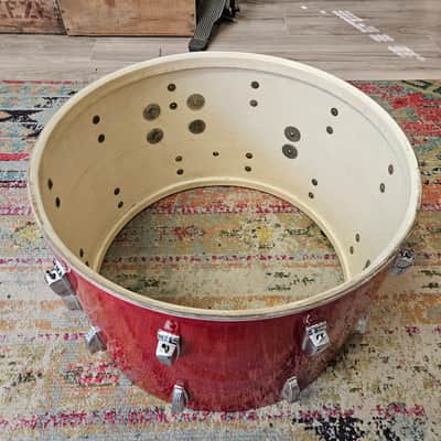 Ludwig Super Classic 22-16-13" 3-ply Drum Kit in Red Sparkle - Keystone Badge 1964 image 8