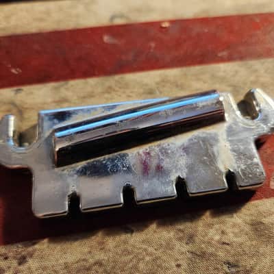 Vintage Gibson Ebo Eb3 Bass Bridge  1965-1969 - Chrome image 1
