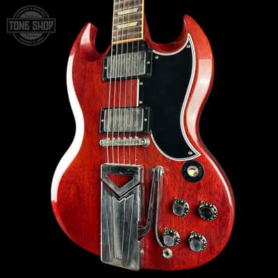 Used 2020 Gibson Custom Shop 60th Anniversary 1961 Les Paul SG Standard Sideways Vibrola Cherry w/case TSU25245 image 3