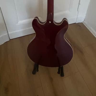 D'Angelico Premier DC Boardwalk P90 2020 Trans Cherry with original DAngelico Deluxe DC Case image 6