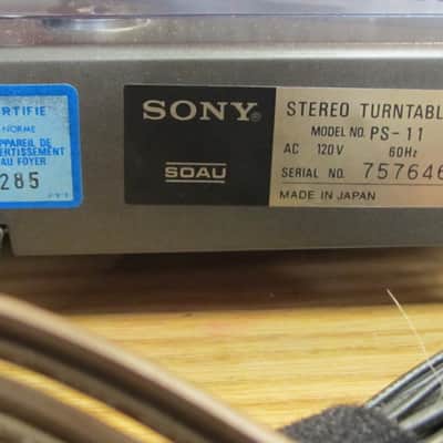 Sony PS-11 Auto Return  Direct Drive Turntable - Excellent. Includes NEW Cartridge  as  a Bonus - image 16