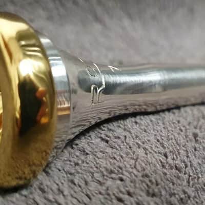 ROTH 7 cornet mouthpiece, silver and gold 24K plated image 4