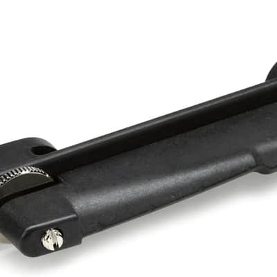 Graph Tech ResoMax Archtop Jazz Bridge - Black, Standard Profile, Nickel Screws image 1