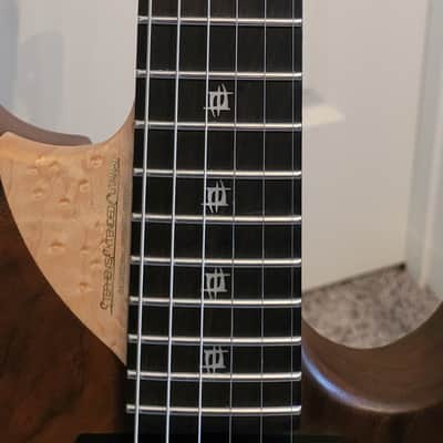 Washburn N4 Walnut Mourning Windows Inlays Proto Davies 2.0  2010 Nuno Bettencourt Signature image 8