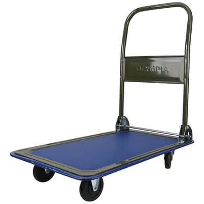 Heavy-Duty Flatbed DJ & Music Gear Cart – 300 lb Folding Rolling Cart for Speakers, PA & Road Cases image 1