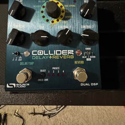 Source Audio Collider Delay + Reverb + footswitch and trs cable image 2