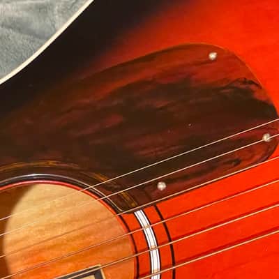 Regal T-12 USA Made 1950's / 1960's  Vintage acoustic Clean!  Red Rubine Sunburst image 8