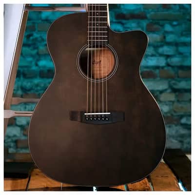 Cort Core Series CORE-OC OPLB Orchestra Cutaway Acoustic-Electric Guitar w/ Case – Solid Spruce Top, Open Pore image 8