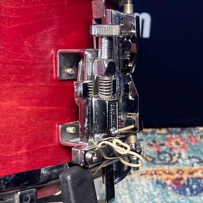 Modern Drum Shop NYC - 6x14" Wood 10-Lug Snare Drum - Red Stain Finish image 8