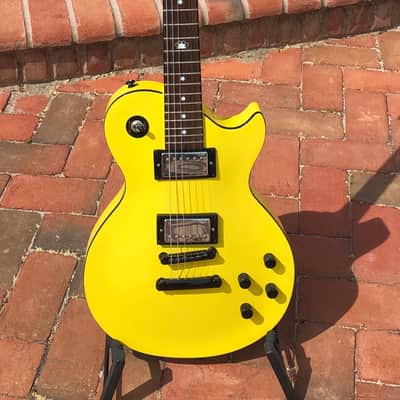 Hard Luck Kings Bossman HLK Kustom Series Yellow Les Paul STYLE USA Single Cut Elec Guitar image 3